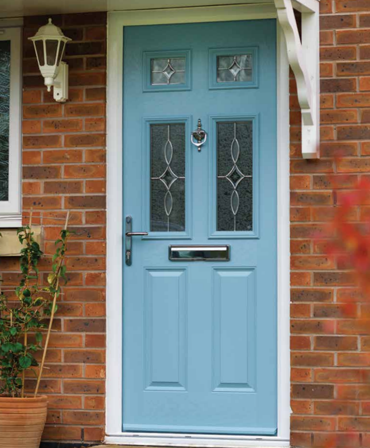 Light Blue Composite Door